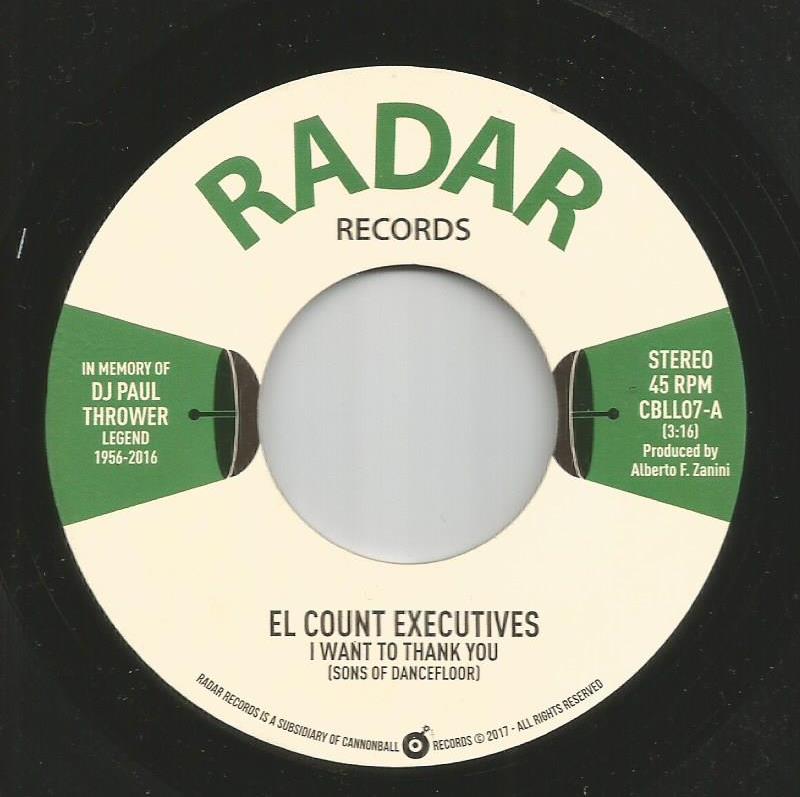 El Count Executives - I Want To Thank You (Sons Of DanceFloor) / I Want To Thank You (Firme)