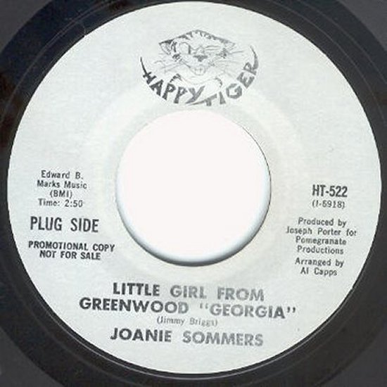 Joanie Sommers - Little Girl From Greenwood Georgia / Step Inside Love